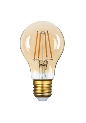 Лампа GLDEN-A60S-10-230-E27-4500 Золотая