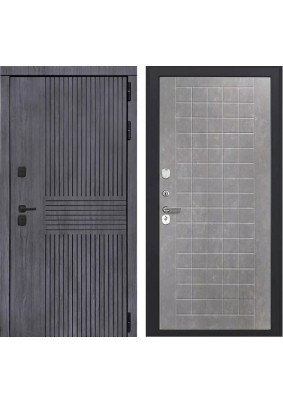 Дверь металлическая Берген термо/Бетон пепельный левая 2050х960мм