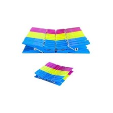 Прищепки пластиковые для одежды набор 24 шт 8см Классика MC-1903608-2