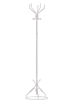 Вешалка-стойка Ажур-2, 1,89 м, основание 46 см, 5 крючков, металл, белая