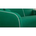 Диван-кровать Ноэль ТД 446 НиК/Velutto 33(темно-зеленый малахитовый)/Velutto 08(светлый кварцевый )