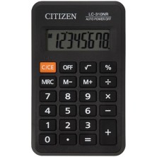 Калькулятор карманный Citizen LC-310NR 8 разрядов питание от батарейки 69х114х14мм