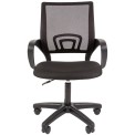 Кресло оператора Airy Helmi HL-M96 R спинка сетка черная, сиденье ткань черная, пиастра