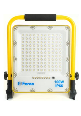 Прожектор 100Вт Feron 15Ah 18650, 6400K, IP66, LL-952