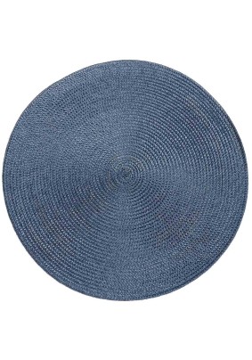 Салфетка для стола круглая синяя Y4-7662