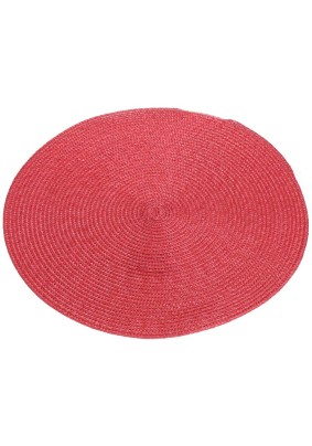 Салфетка для стола  круглая красная Y6-2540