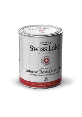 Краска для стен и потолков изностойкая Intense Resistance Plus Swiss Lake Белая А 9 л