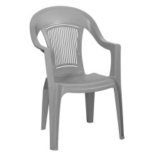 Кресло пластиковое Фламинго цвет: серый 560х580х900