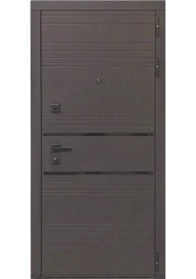 Дверь металлическая L-43 Бетон графит левая 2050х860мм