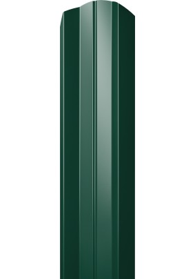 Штакетник М-образный фигурный GL 100х1250мм Зеленый RAL 6005 /0,4