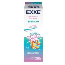 Зубная паста детская EXXE Бабл Гам 75мл с 6 лет